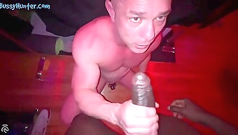 Mocha blackt tie to be fucked by blind